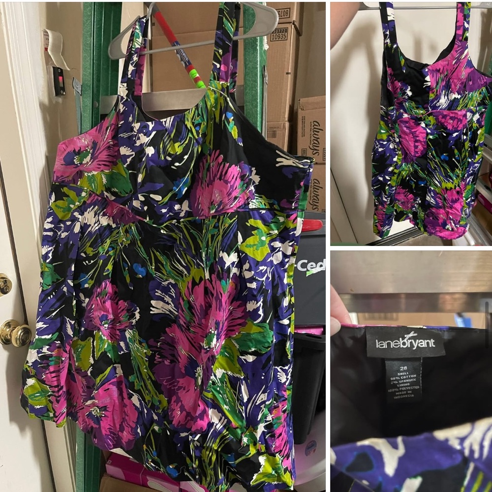 Lane Bryant Multicolor Floral Dress new without tags